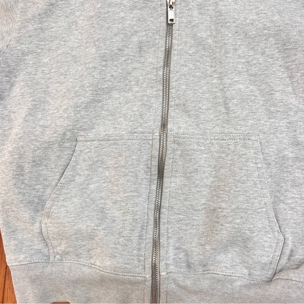 Brandy Melville Gray Full Zip Hoodie Sweatshirt- XS-M - Picture 9 of 10